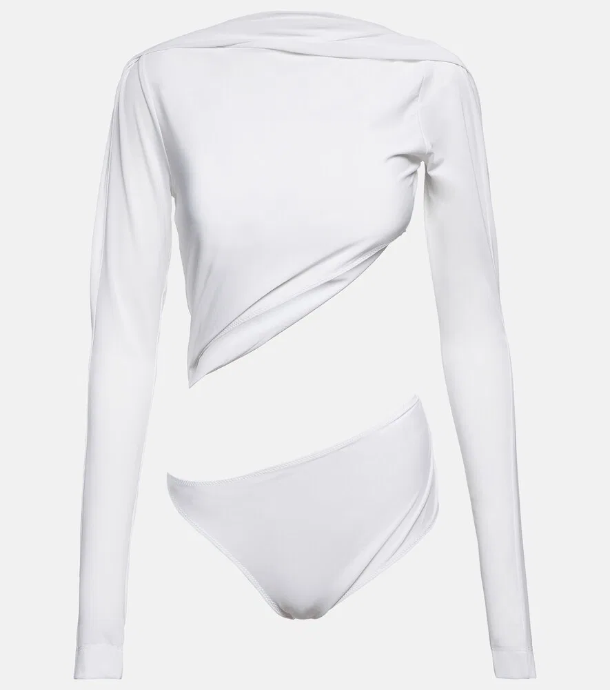 Сетчатый боди Le Body Carozzu Jacquemus, белый