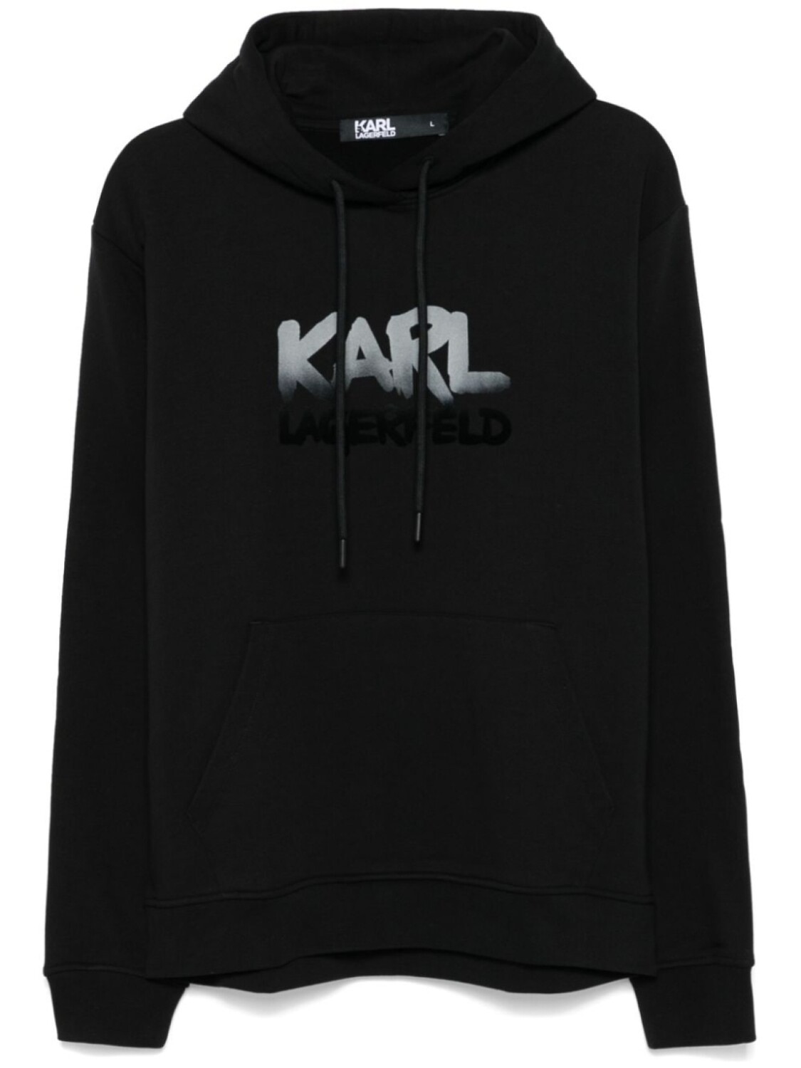 

Karl Lagerfeld толстовка с капюшоном и логотипом, черный