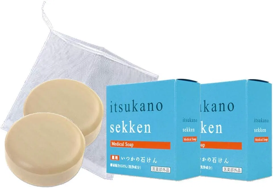 Набор для ухода за кожей: 2 куска мыла для профилактики акне, Mizuhashi Yasuda Pharmaceutical, 100 г