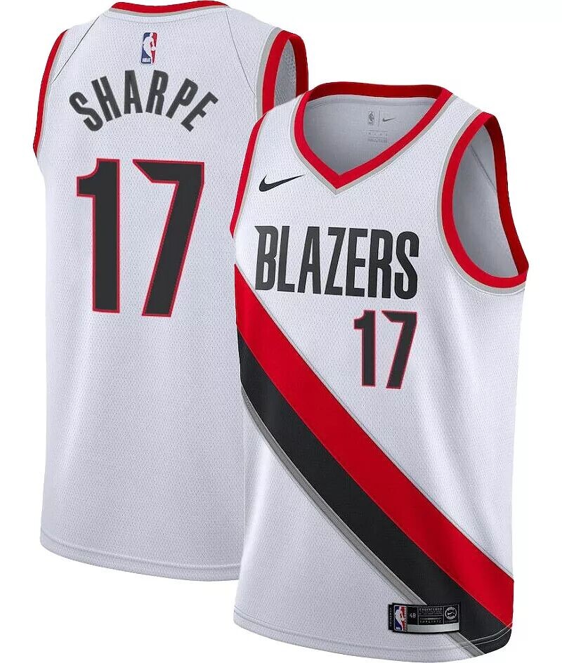 

Мужская майка Nike Portland Trail Blazers Shaeden Sharpe #17 Association
