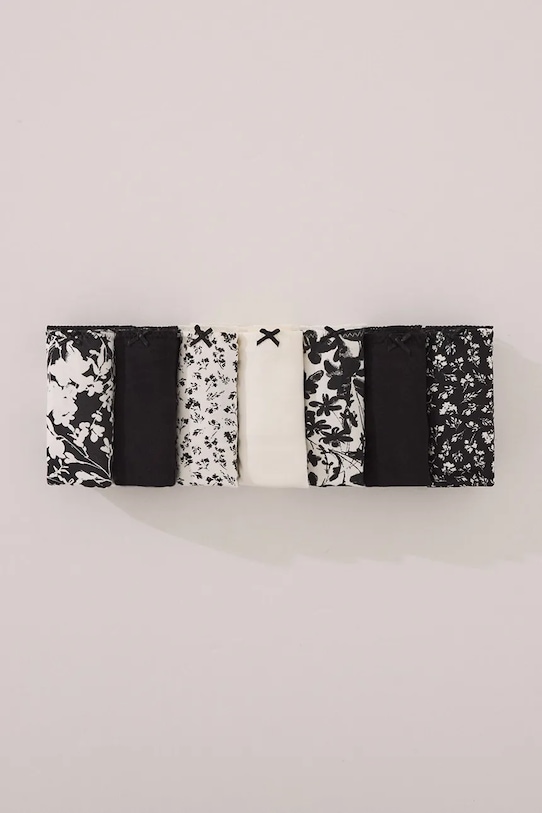 

Хлопковые трусики 7 шт Women'Secret, черный