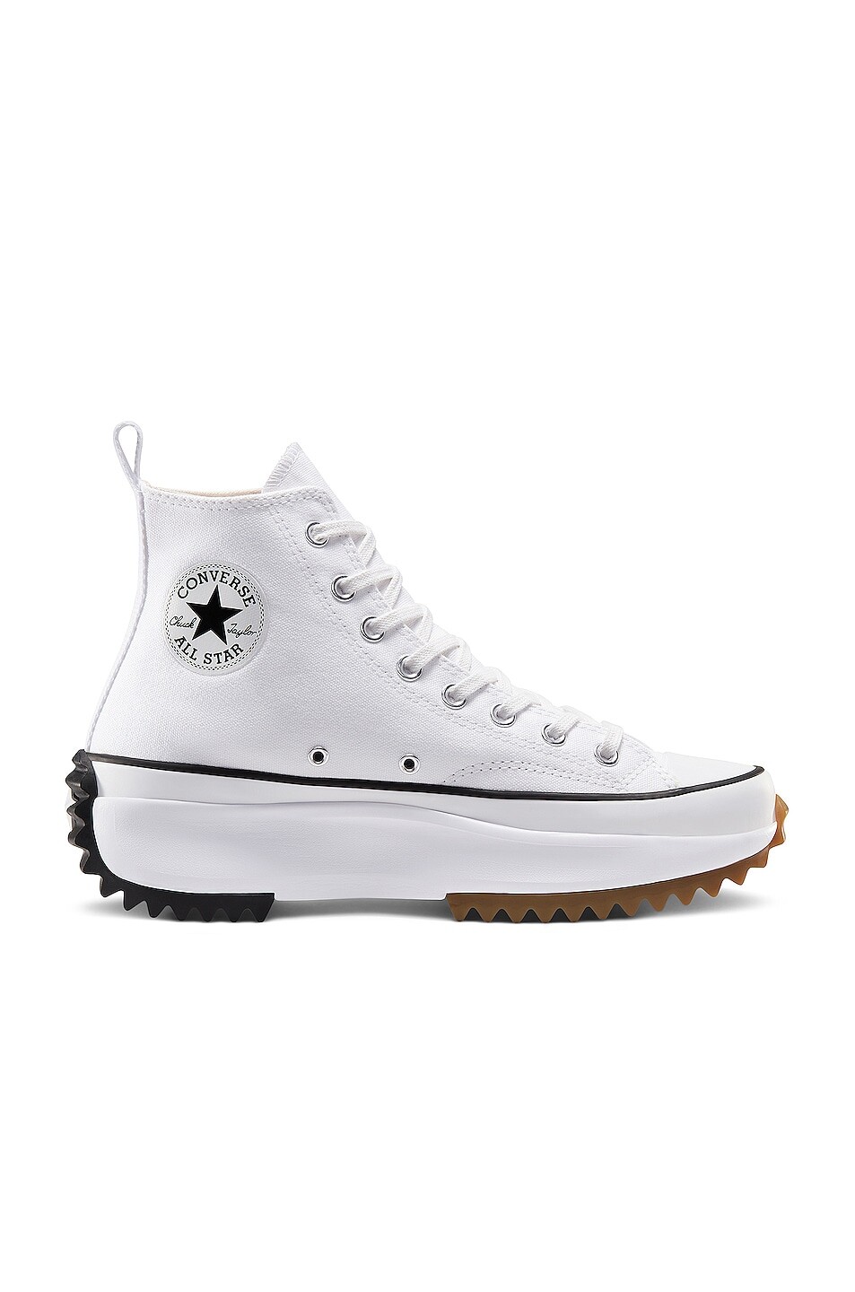 

Кроссовки мужские Run Star Hike Lugged Hi Converse, цвет White, Black, & Gum