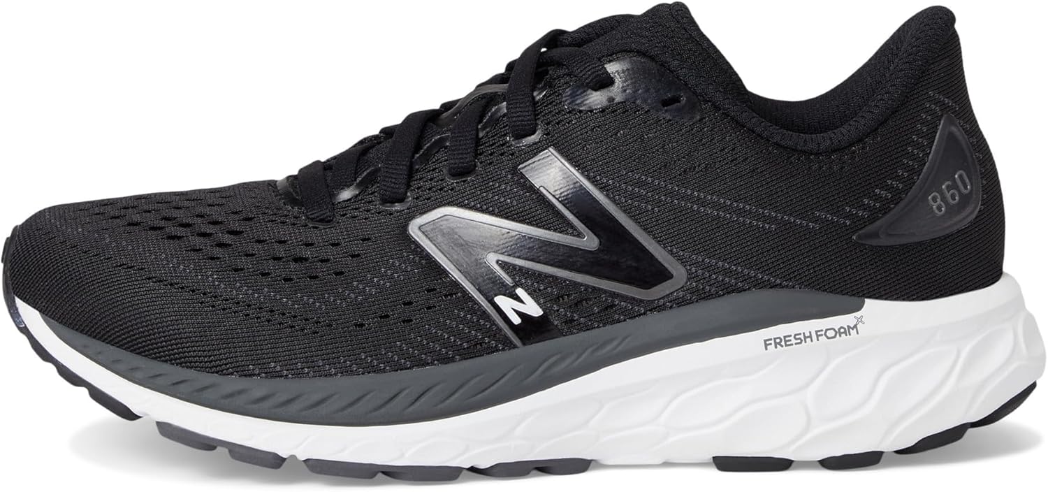 Женские кроссовки для бега New Balance Fresh Foam X 860 V13, белый/черный — фото 2