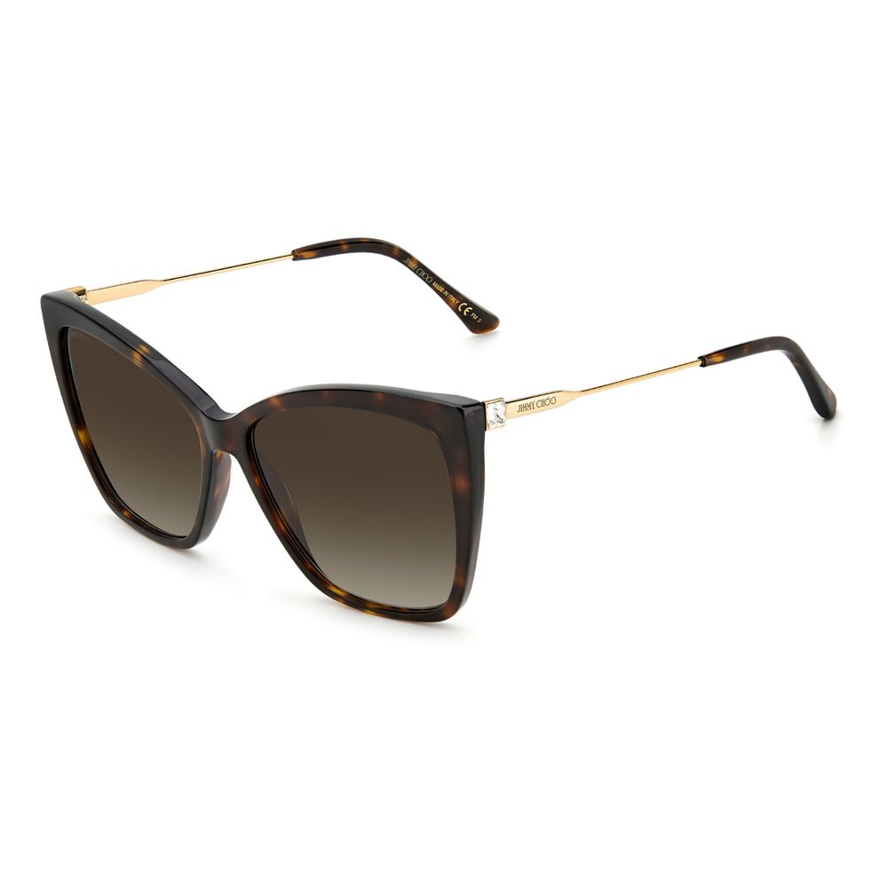 

Солнцезащитные очки из золотистого металла Jimmy Choo Eyewear