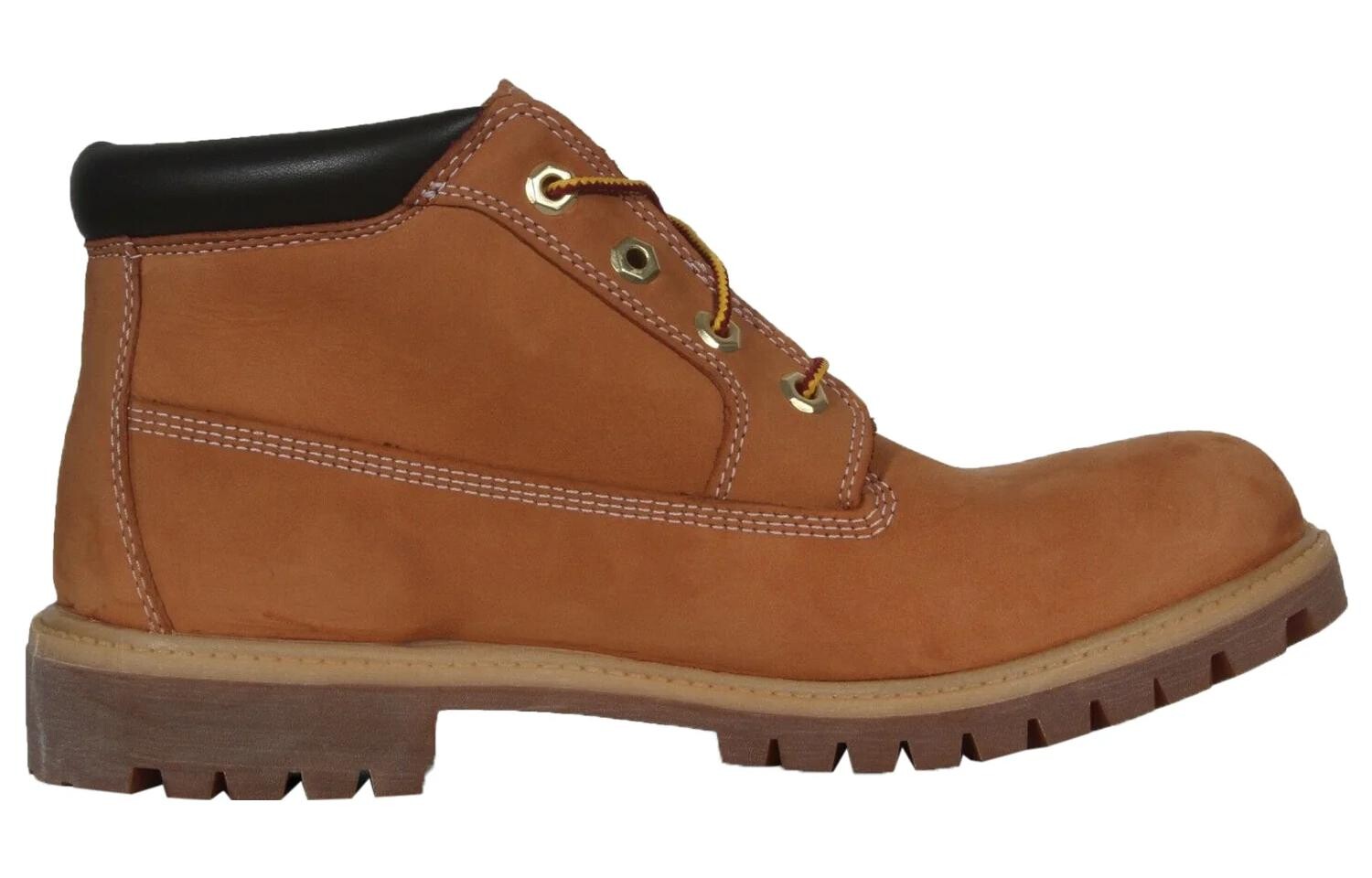 Мужские ботинки Timberland водонепроницаемые с логотипом, коричневый — фото 2
