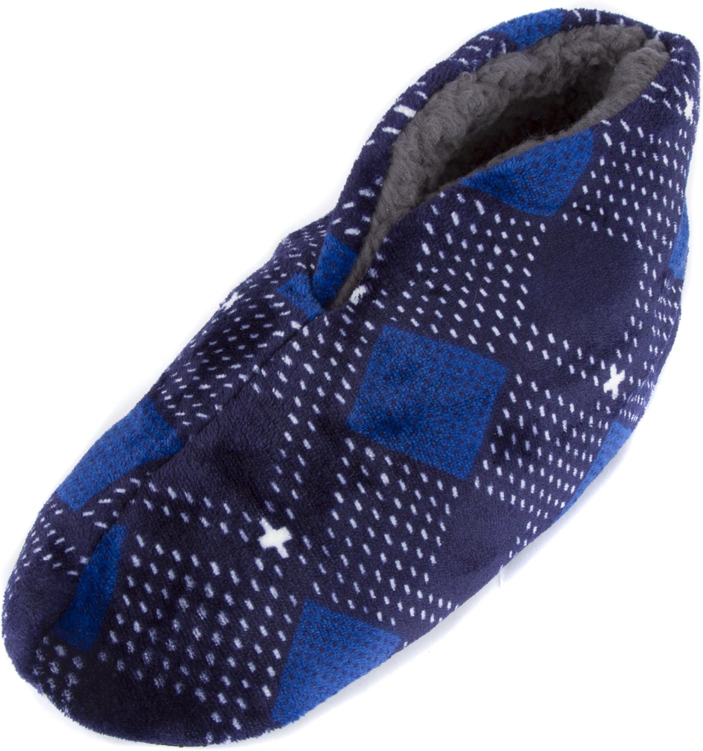 

Мужские уютные тапочки Leisureland с мягкой флисовой подкладкой, синий/голубой