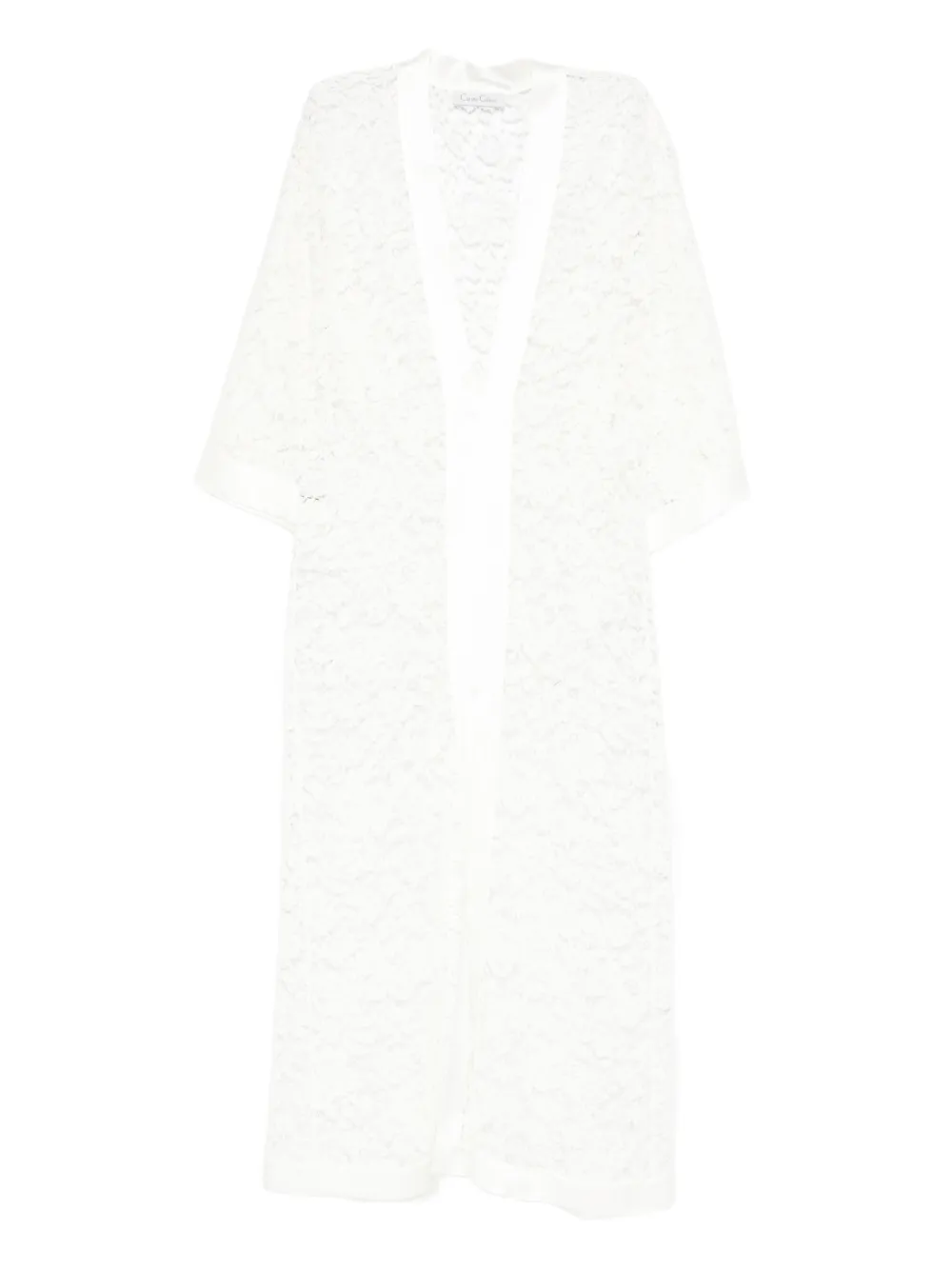 

Кружевная ночная рубашка с v-образным вырезом Carine Gilson, белый
