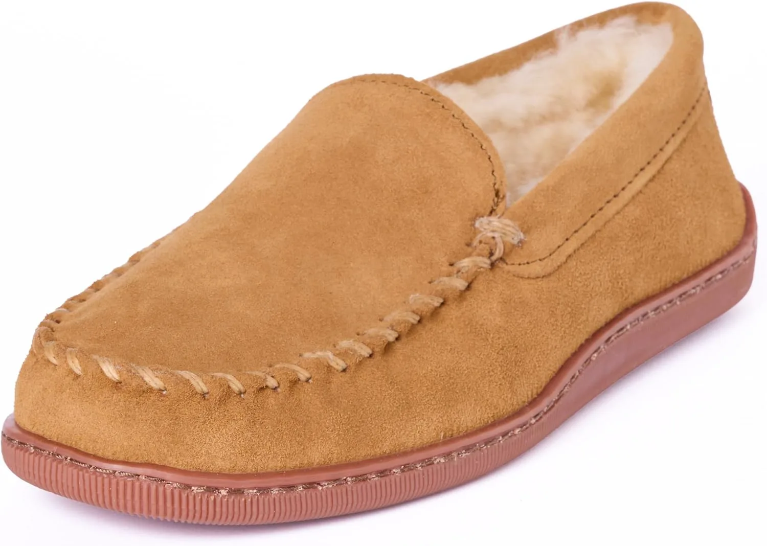 Мужские мокасины Minnetonka с жесткой подошвой из овчины