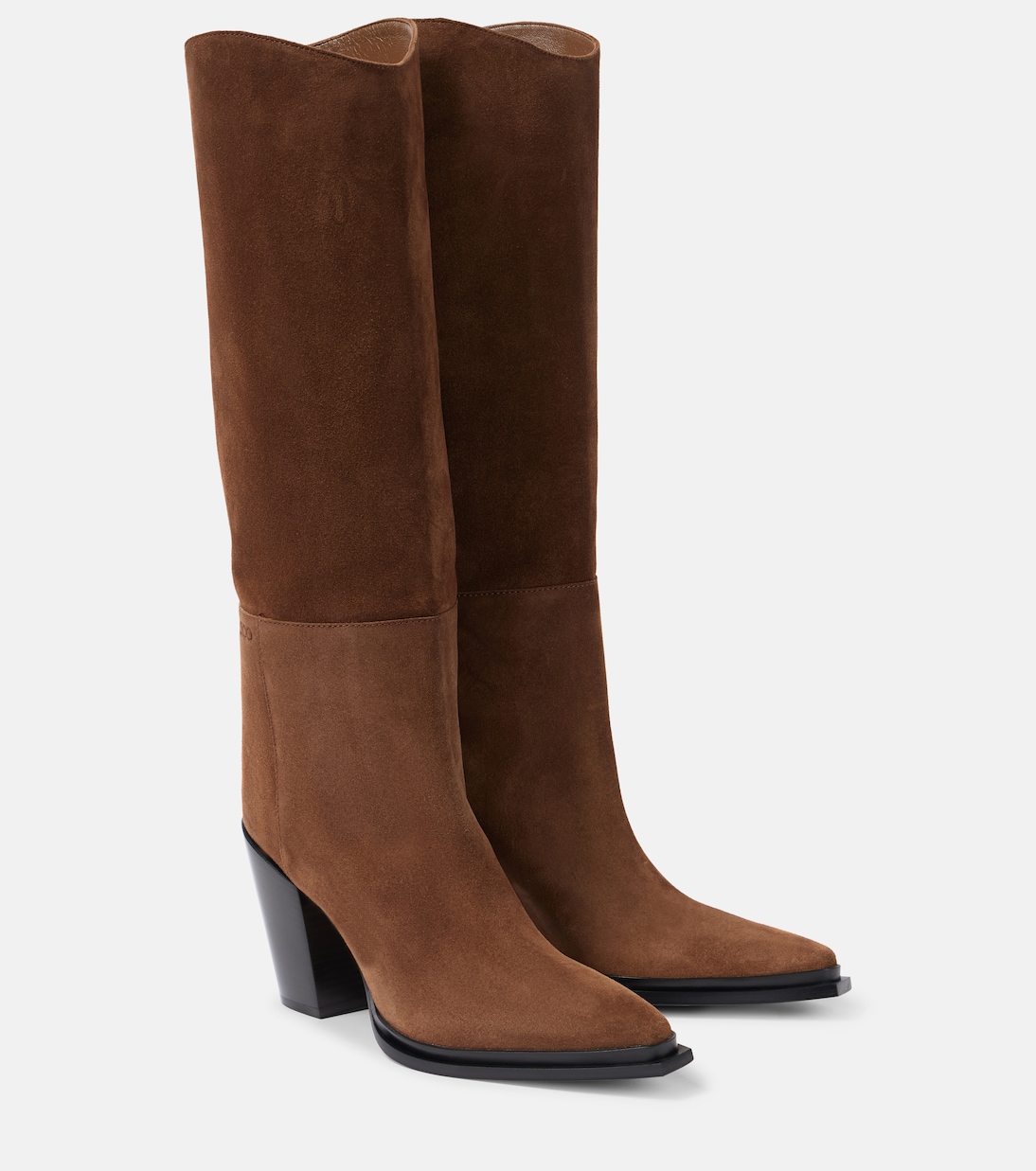 Замшевые сапоги Cece 80 до колена Jimmy Choo, Oak
