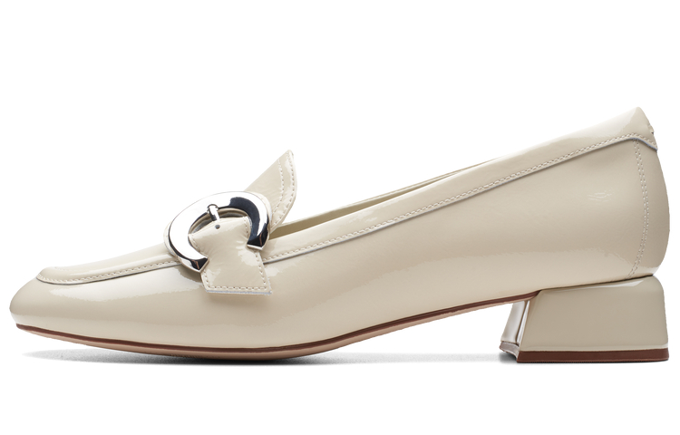 Clarks Повседневные однобортные туфли Qilu Daisy Collection, женские, белые