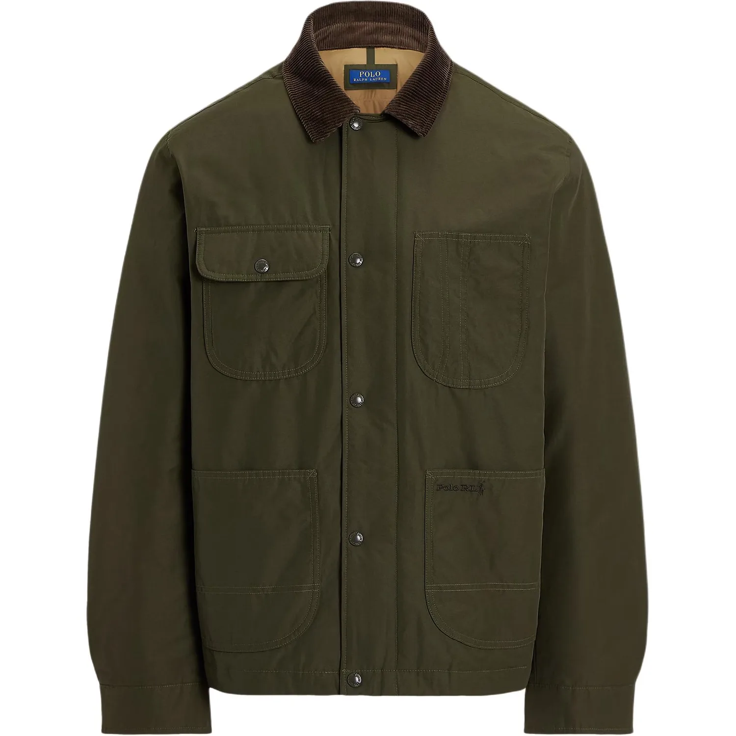Куртка с воротником из вельвета Polo Ralph Lauren, Dark Loden Green
