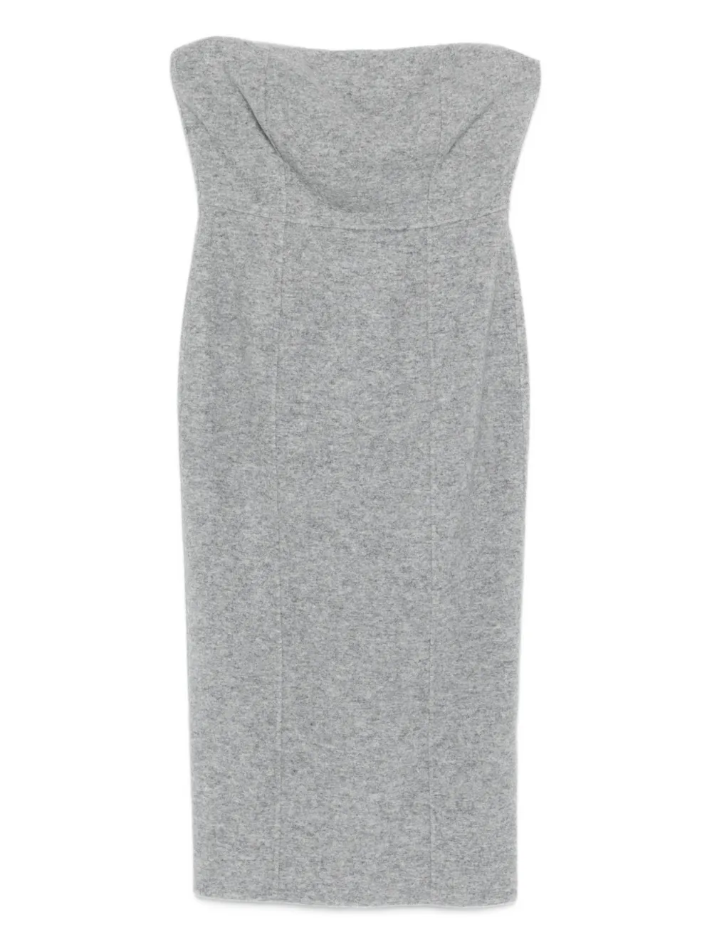 

Платье миди без бретелей Max Mara, серый