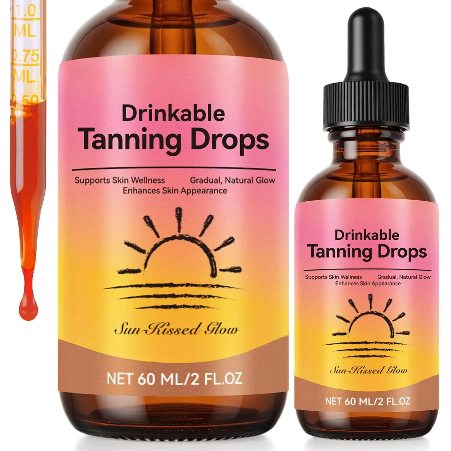Капли для загара Sunless Tanning Drops, 60 мл Dachitian