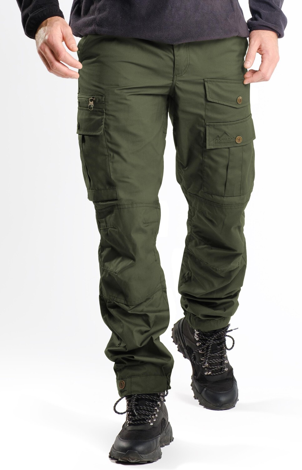 

Брюки Normani Outdoor Sports Herren Wanderhose Outdoorhose, оливковый