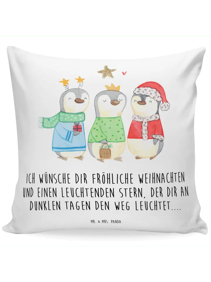 

Подушка Mr & Mrs Panda 40x40 Winterzeit Heilige drei Könige mit, белый