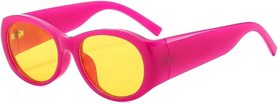 

Солнцезащитные очки с защитой UV400 | Большая оправа, линзы конфетных цветов | Для женщин и мужчин, для занятий спортом на открытом воздухе и путешествий DSVIGF, Rose Red