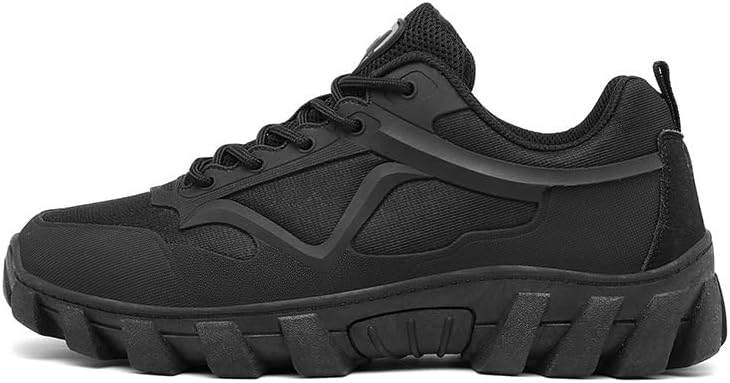 

Мужские походные кроссовки Легкие Дышащие Спортивные кроссовки для туризма Нескользящие для трекинга, походов, кемпинга и путешествий Qacksv, черный