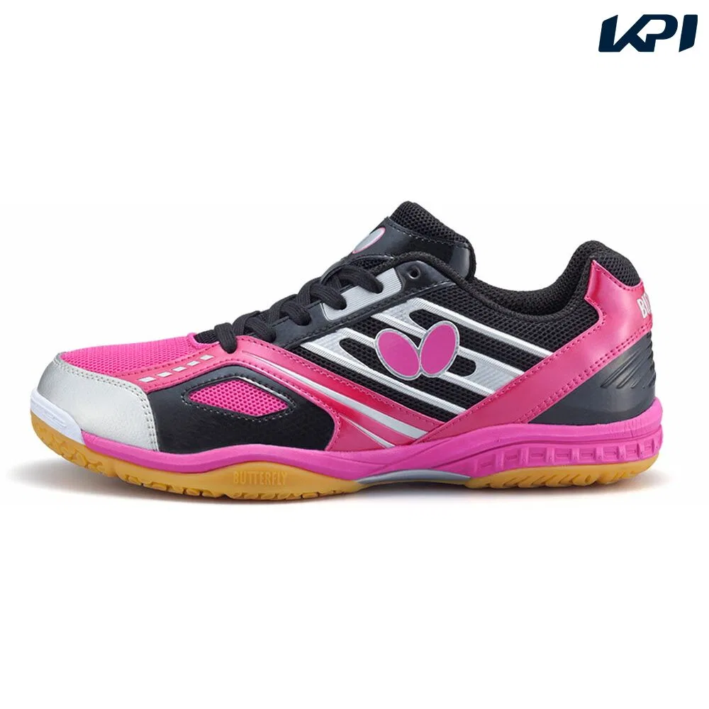 Кроссовки для настольного тенниса «Lezoline Mach» от Butterfly, Black/Pink (901)