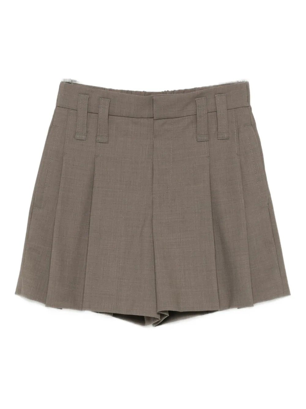 

Плиссированные шорты Brunello Cucinelli, серый