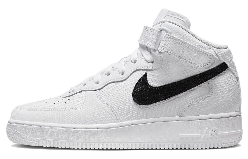 

Nike Air Force 1 Mid '07 Snakeskin White Black (мужские)