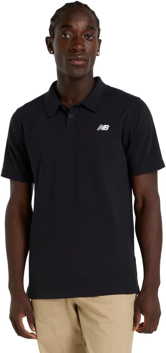 

Мужская поло-рубашка New Balance (MT51519) из пике, влагоотводящая, быстросохнущая, черный