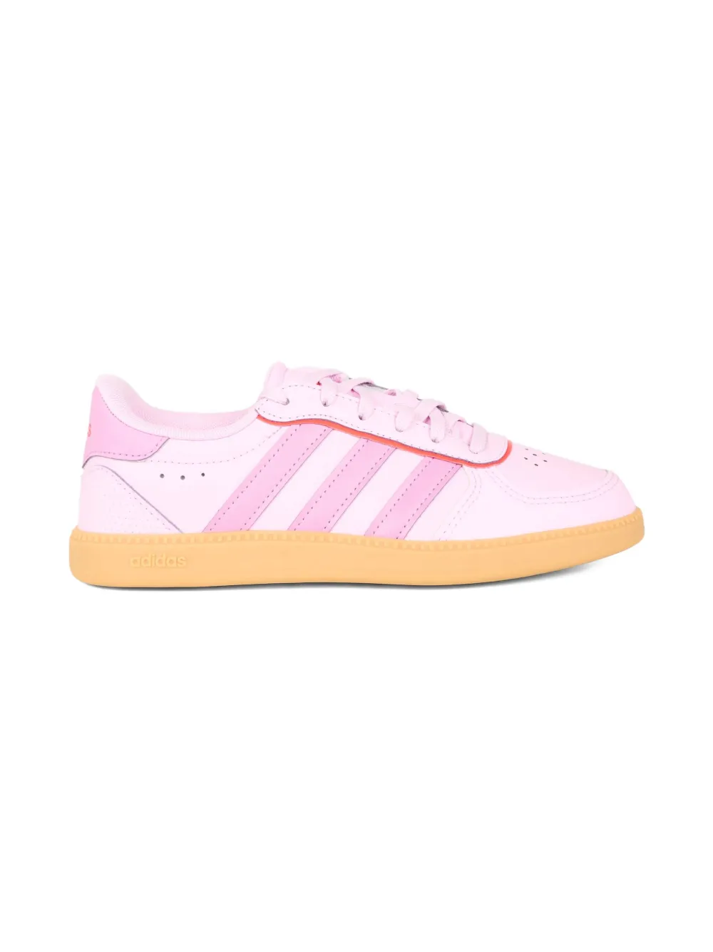 Полосатые низкие кеды Adidas Kids, розовый — фото 2