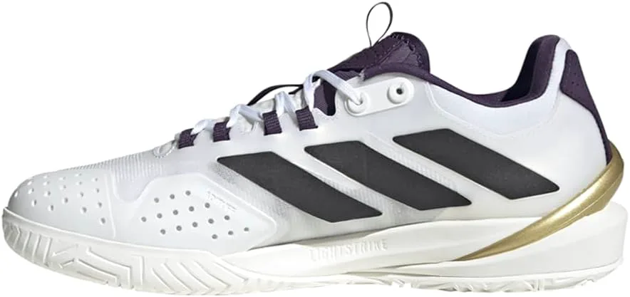 Мужские теннисные кроссовки Adidas Adizero Cybersonic 2 Nm - белые, белый/черный — фото 3