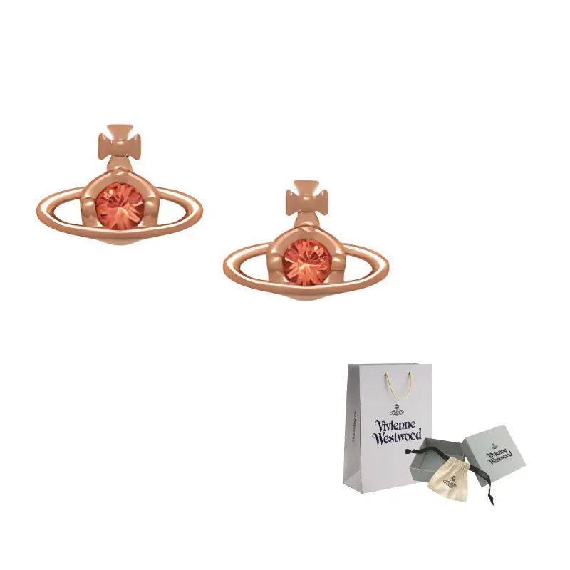 

Vivienne Westwood Серьги из латуни Unisex Rose Gold/Orange
