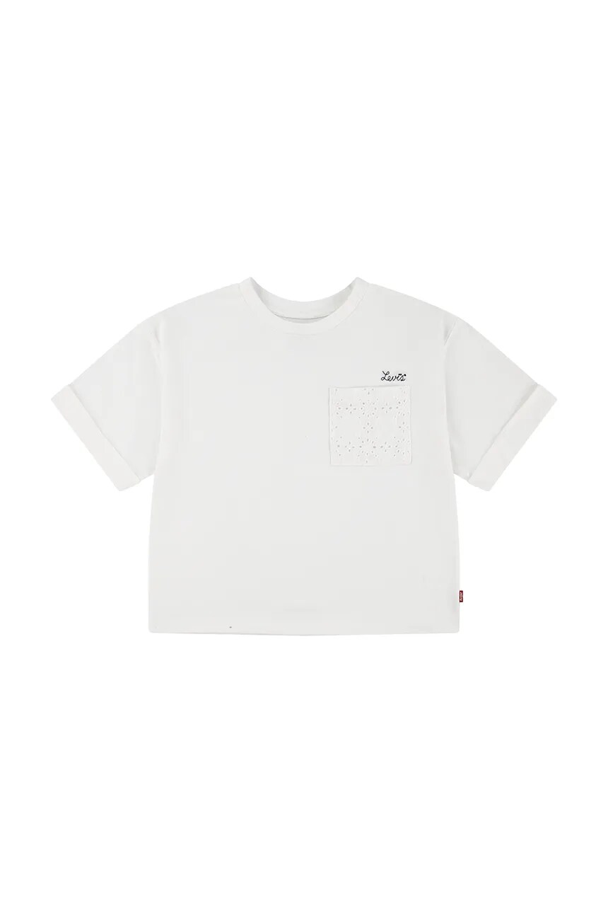 

Детская футболка ROLL CUFF MEET AND GREET T Levi'S, белый
