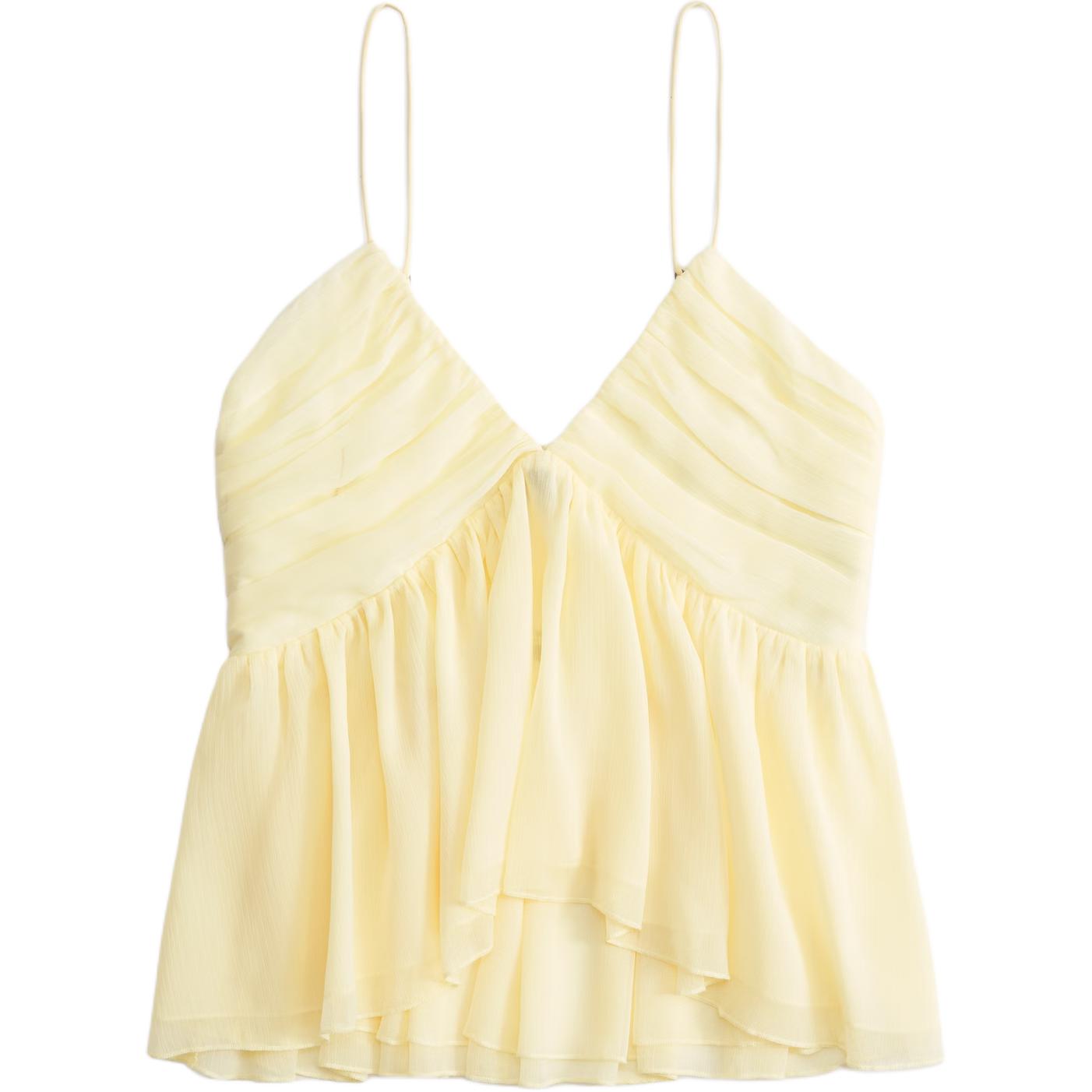 

Женская майка Abercrombie＆Fitch, светло-желтый