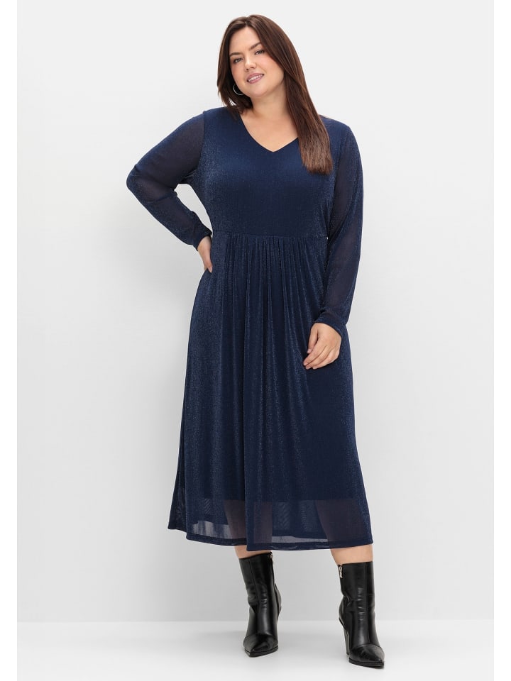 

Платье до колена sheego Abendkleid, цвет saphir