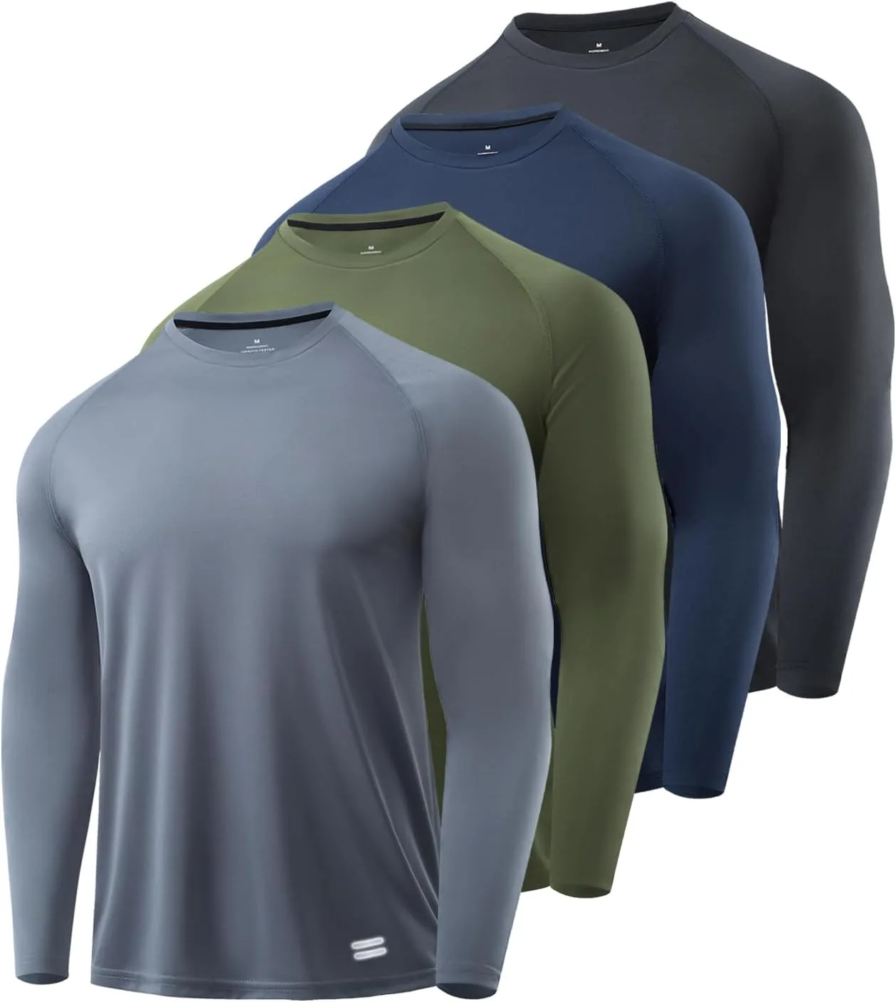 

Мужская базовая футболка с длинным рукавом Quick Dry для тренировок X-thud