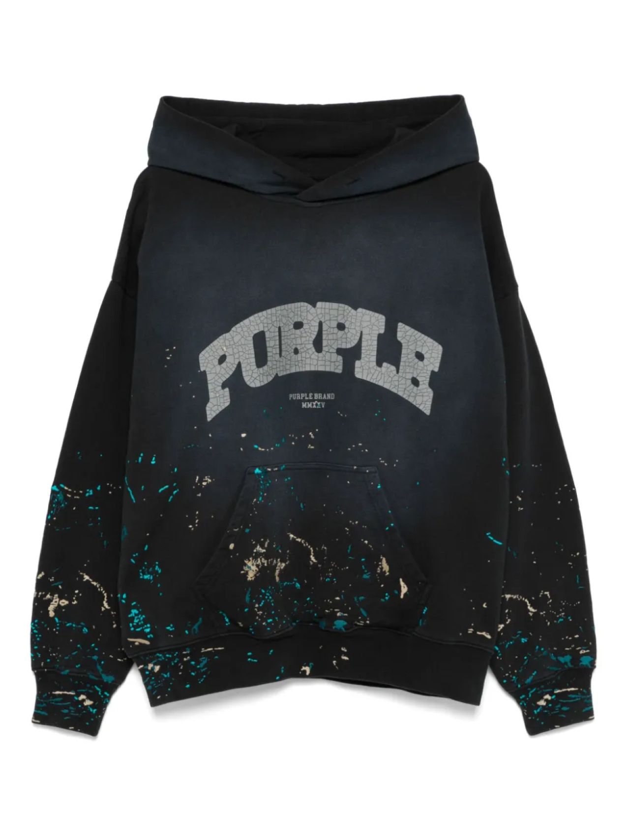 

Толстовка с логотипом Purple Brand, черный