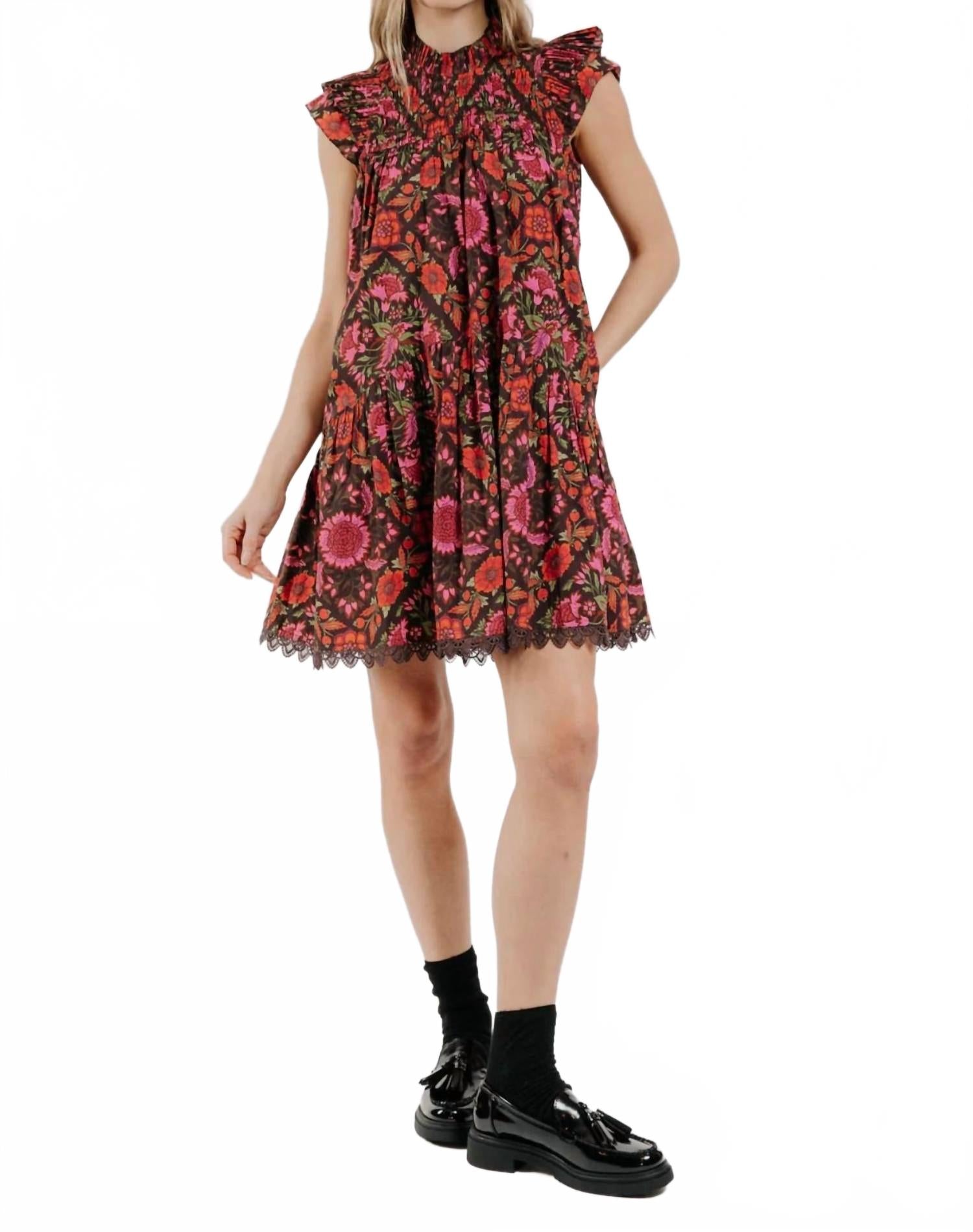 

Платье-мини Поппи с цветочным принтом Табита LOVE THE LABEL, Tabitha Floral Print