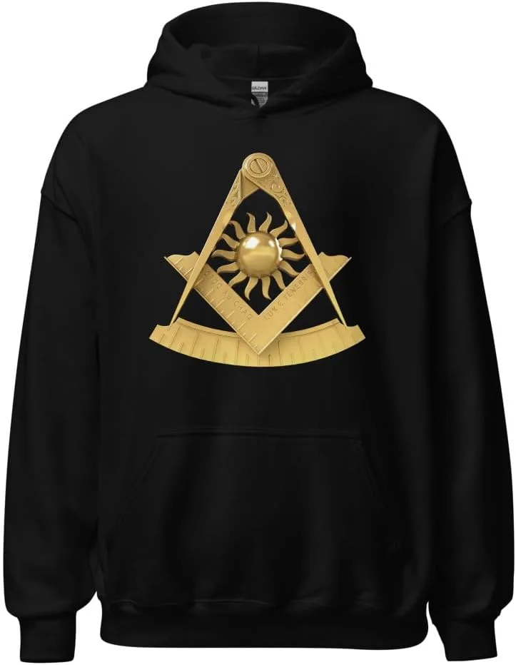 

Худи Past Master Jewel Emblem Masonic, Freemason Square & Compass, SM-5XL Vinson MFG
