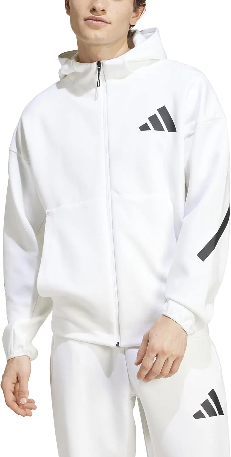 Толстовка Adidas Men's Z.N.E. с молнией, белый — фото 2