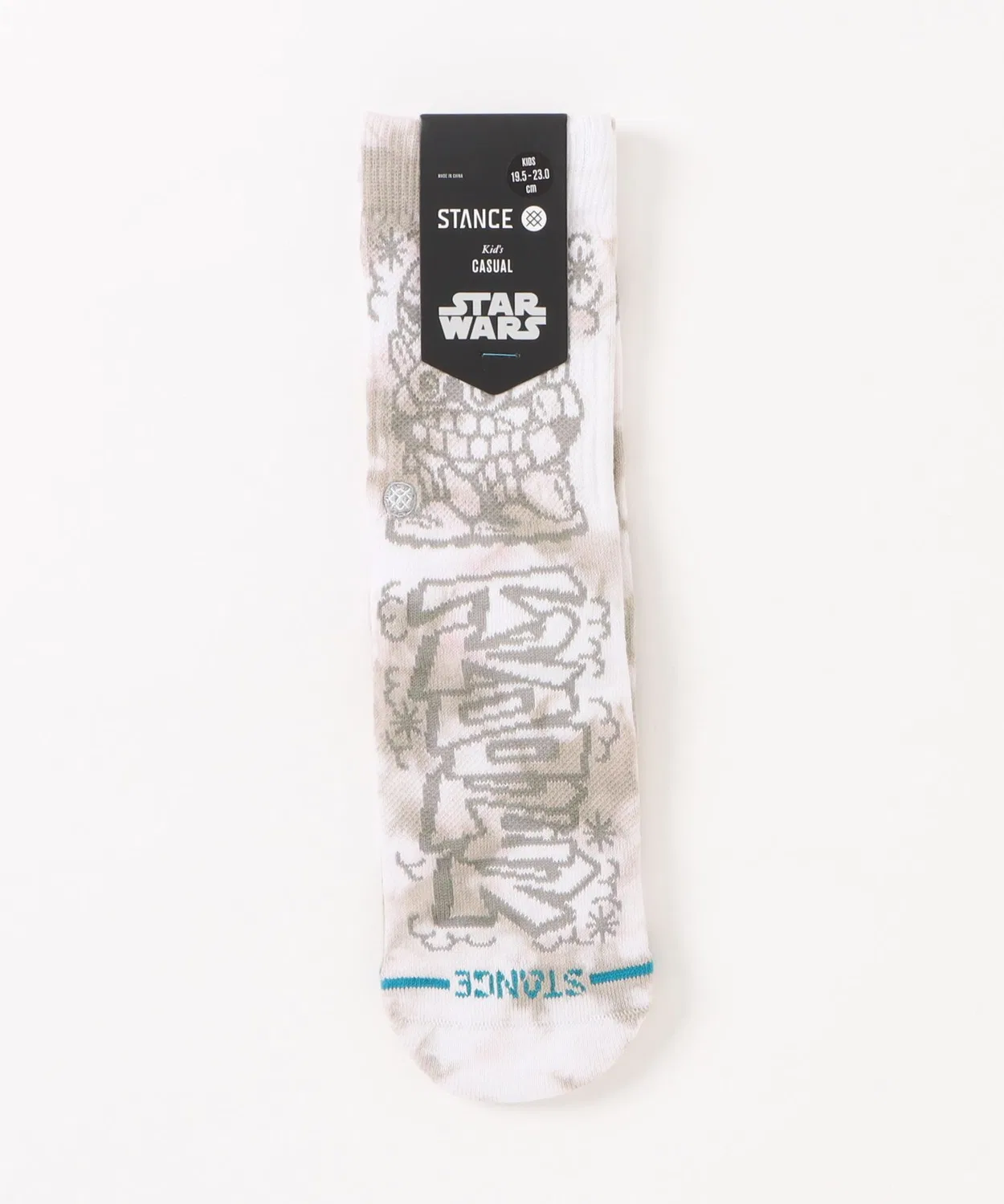 Носки детские STANCE DJ TROOPER KIDS CREW, белый — фото 4