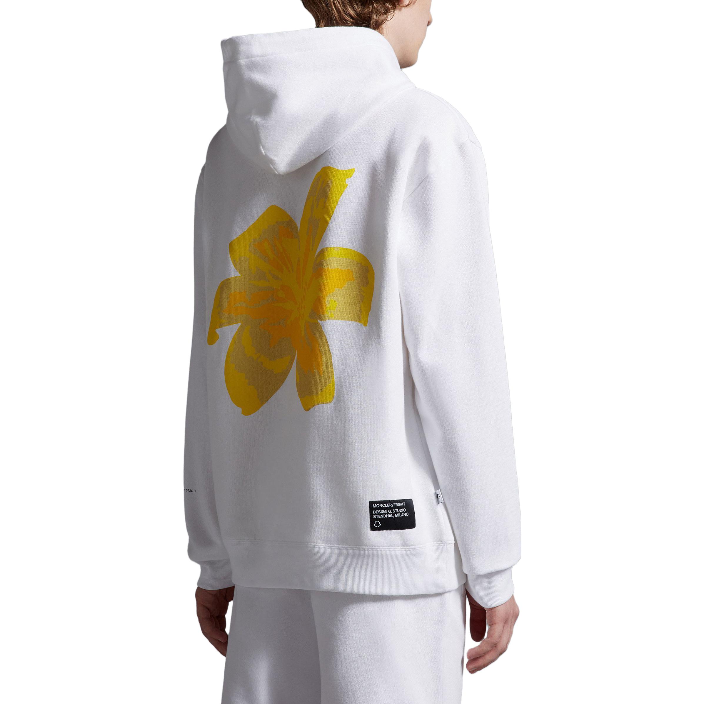 Футболка Fragment Design X FRGMT совместный выпуск SS23 унисекс Moncler Белая — фото 4