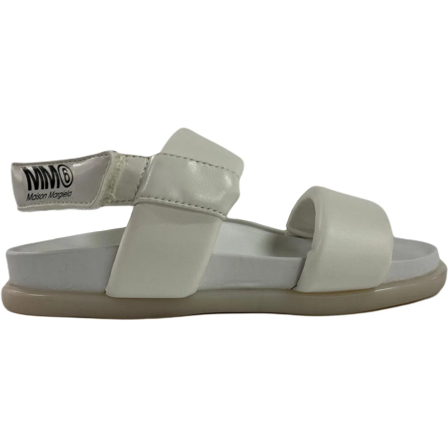 Сандалии детские MM6 Maison Margiela X RollingKids белые — фото 3