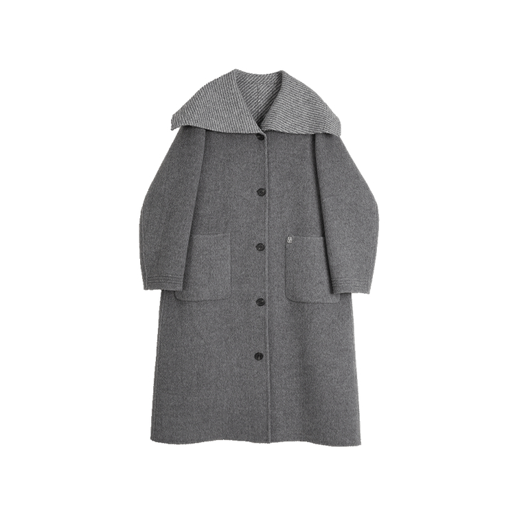 

ELLE Пальто женское Medium Gray Lapel Moderate