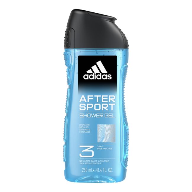 

Мужской гель для душа после спорта Adidas, 250 мл