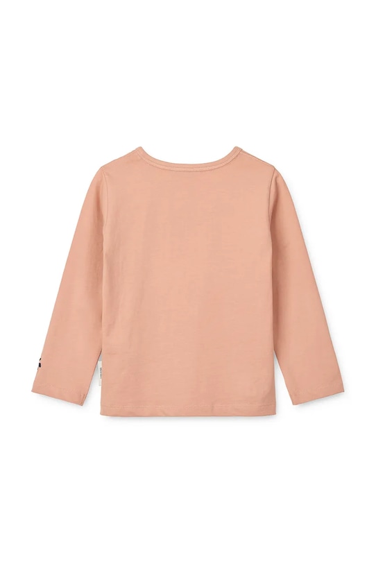 Детская хлопковая футболка с длинным рукавом Apia Placement Longsleeve Liewood, оранжевый — фото 3