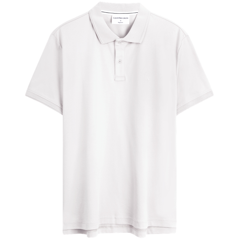 

Футболка-поло SS24 с воротником, умеренно прямого кроя Calvin Klein, pc 8-galaxy серый