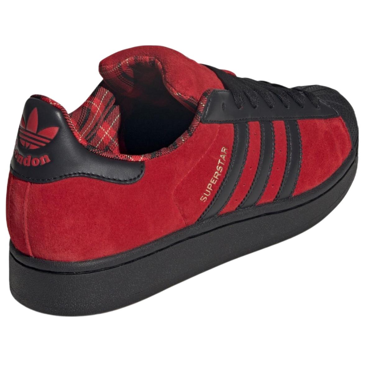 Кроссовки Adidas Originals Superstar 'London', черный/красный — фото 4