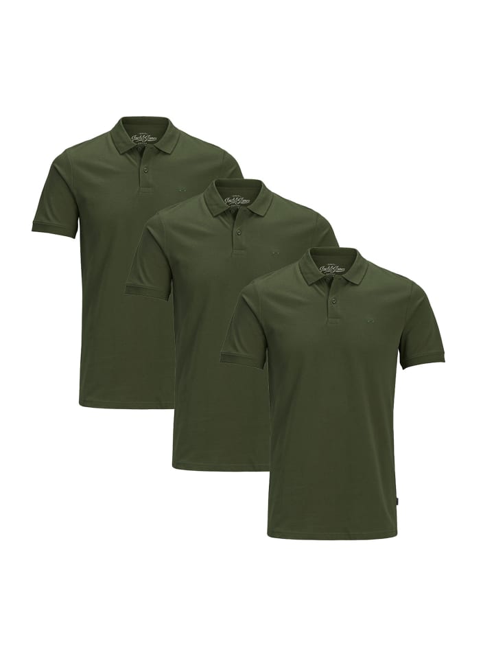 

Футболка поло Jack & Jones, цвет olive night