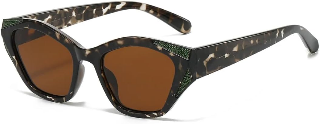 

Солнцезащитные очки для мужчин и женщин - защита UV400 - маленькие линзы "кошачий глаз" с цветными линзами для занятий спортом на открытом воздухе и вождения DSVIGF, Tyj329-5