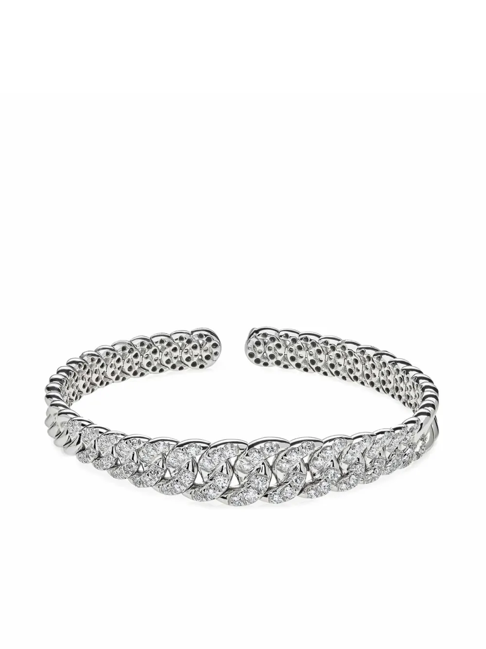 

Браслет из белого золота с бриллиантами Jewels Aficionado, серебяный