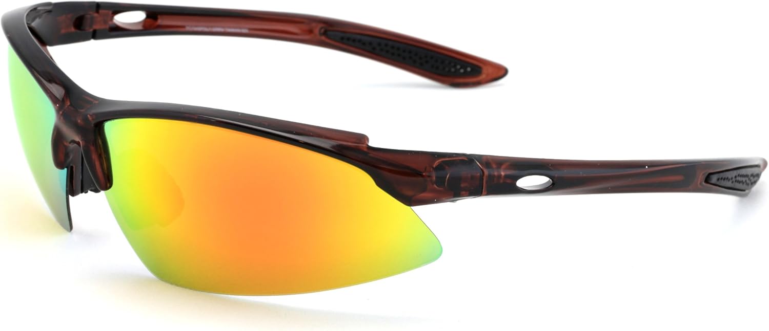 

Поляризованные спортивные солнцезащитные очки для мужчин и женщин: бейсбол, бег, велоспорт, рыбалка, вождение, гольф, софтбол, пеший туризм. Солнцезащитные очки TR90 Vision World Eyewear, Tortoise