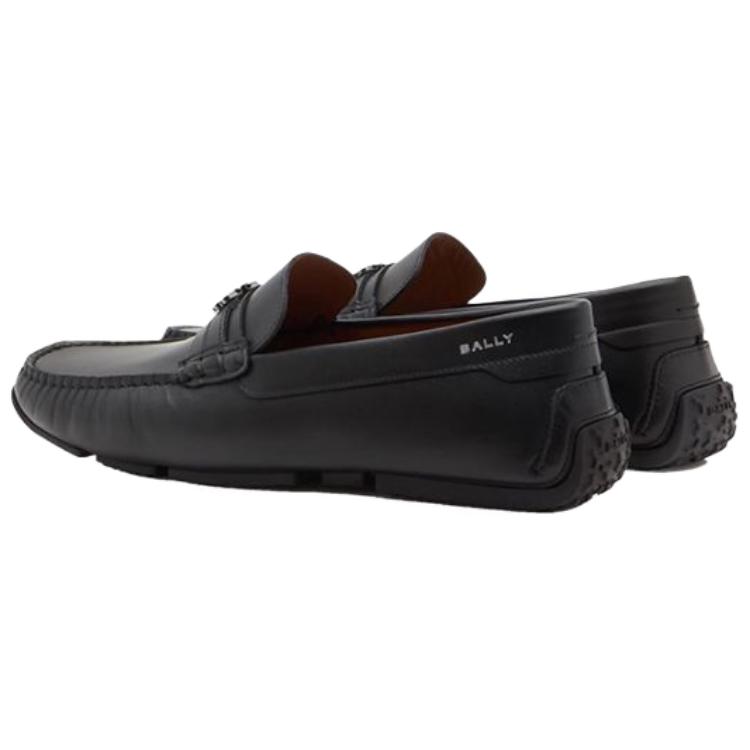 Bally Мужские повседневные кожаные туфли из телячьей кожи, черный — фото 4