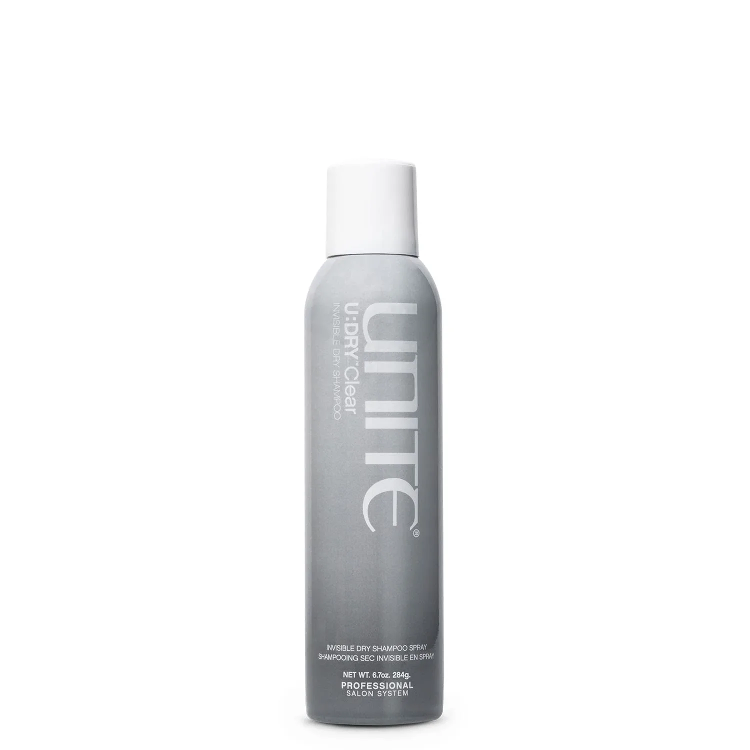 UNITE Hair - U:DRY Clear - Невидимый сухой шампунь, который впитывает излишки кожного сала, нейтрализует запах и освежает, не оставляя следов - Идеально подходит для темных волос - 6,7 унций